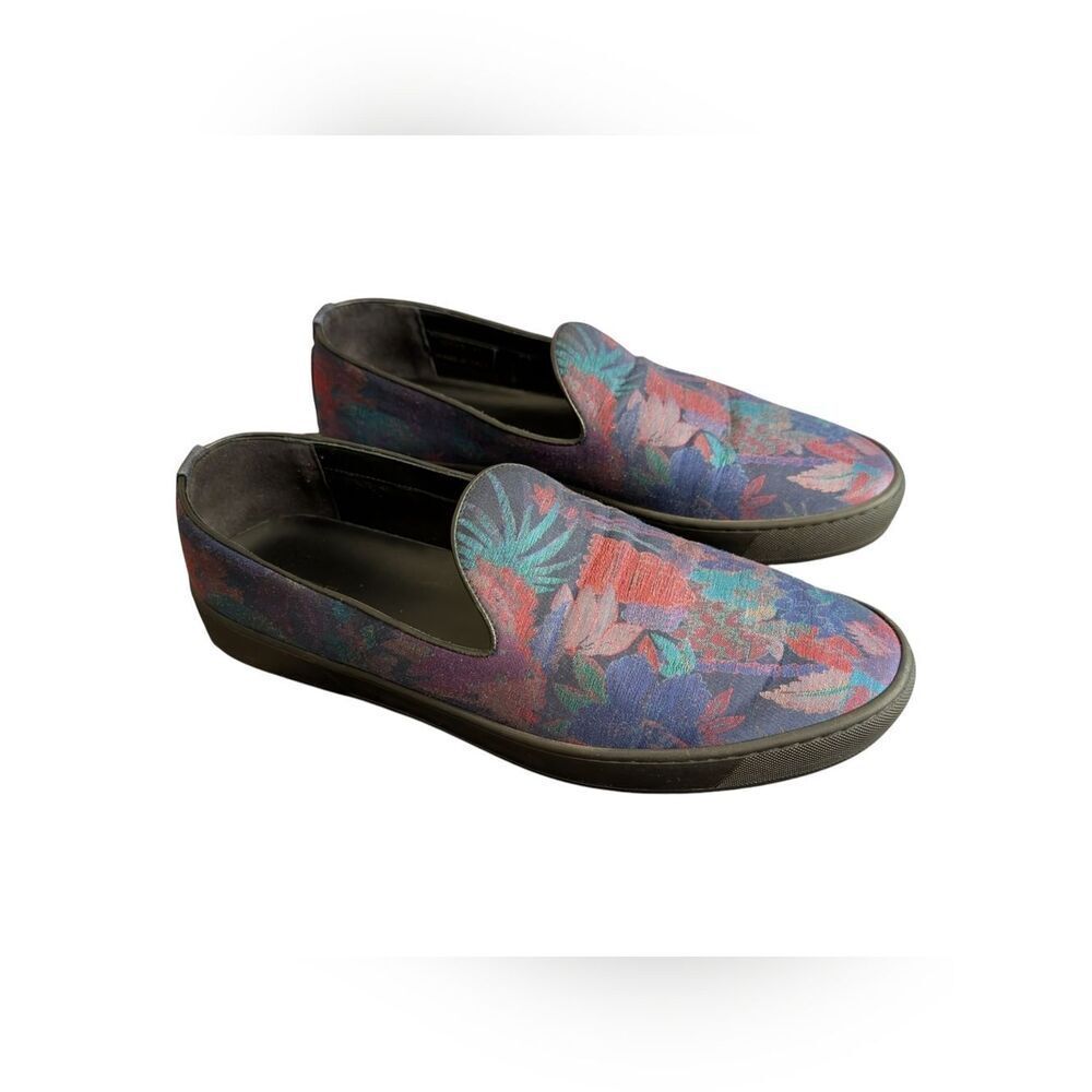 ETRO Milano Men's Floral Jacquard Slip On Sneakers Shoes Italy EU 45 US 12